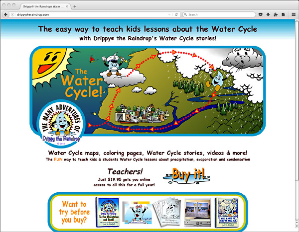 Web site - DrippyTheRaindrop.com